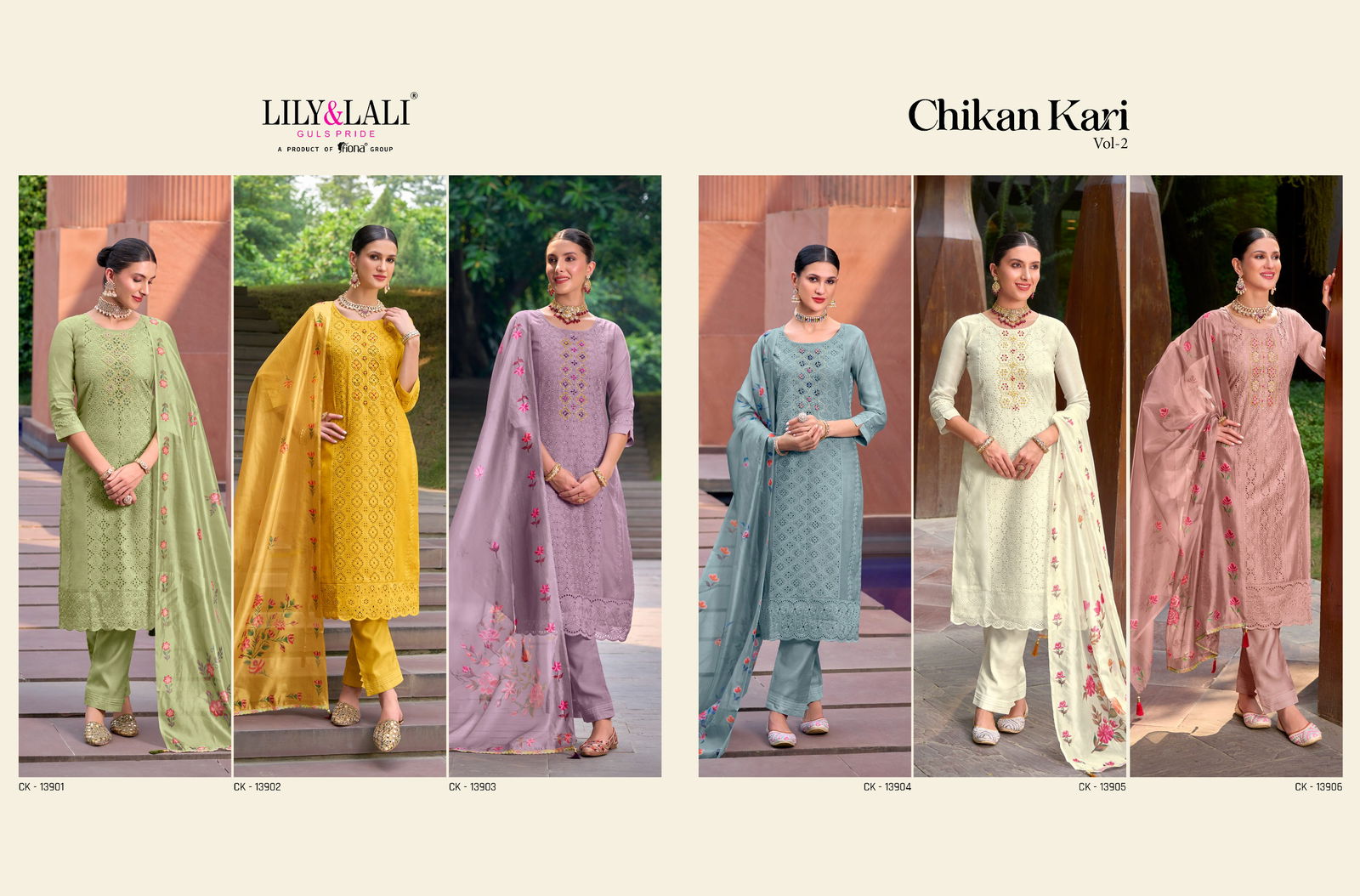 Chikankari Vol 2 By Lily And Lali Heavy Readymade Suits Catalog